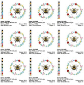 Bee Wreath Embroidery Design – Elegance in Nature - 7 Sizes - FineryEmbroidery